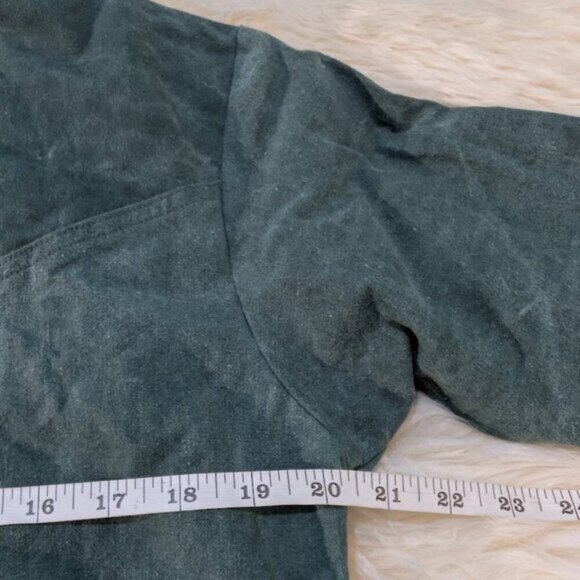 Berry Ellen Green Cotton Canvas Landscape Youth Pullover Size Medium - Picture 5 of 8